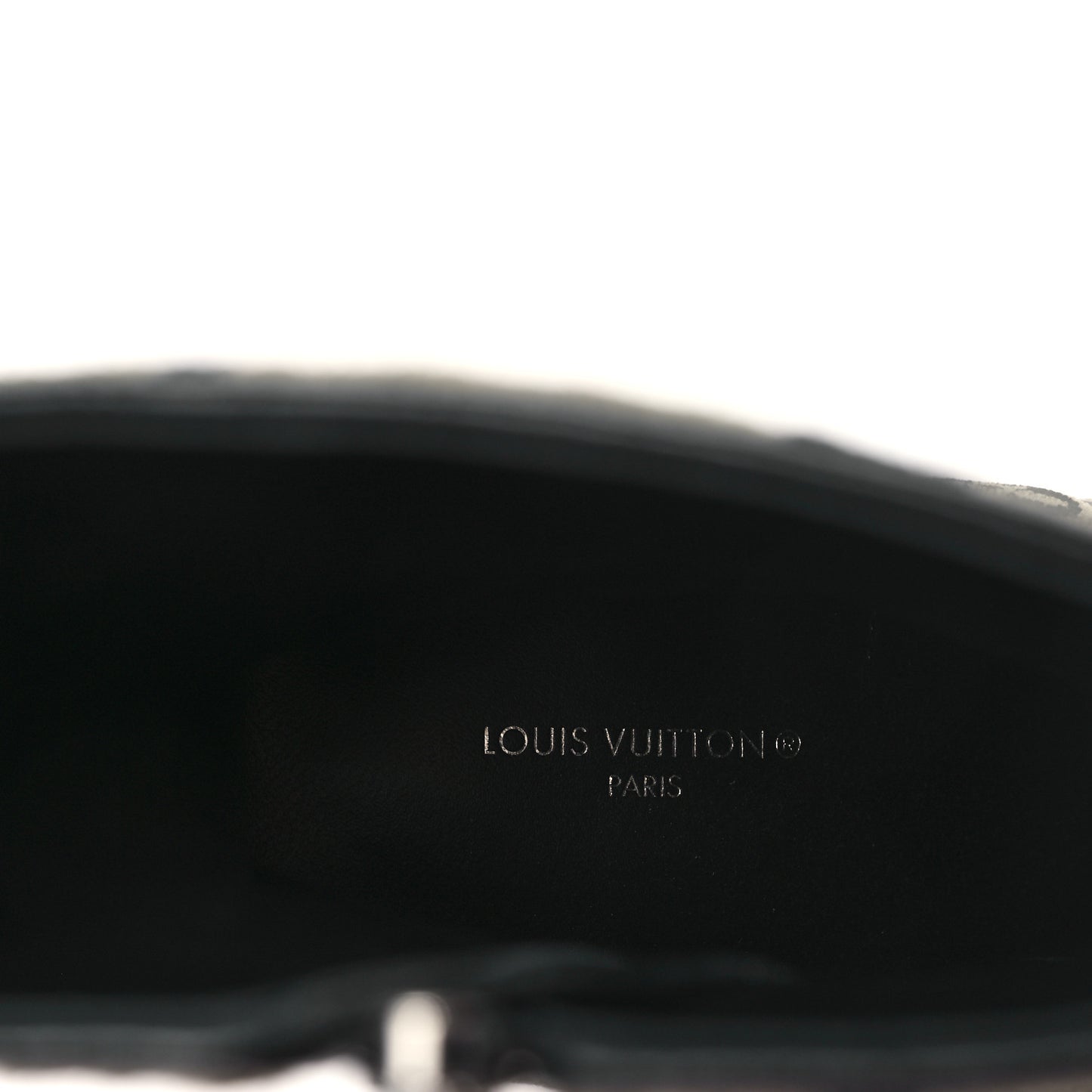 Velvet Monogram Silhouette Ankle Boots 38 Black Green