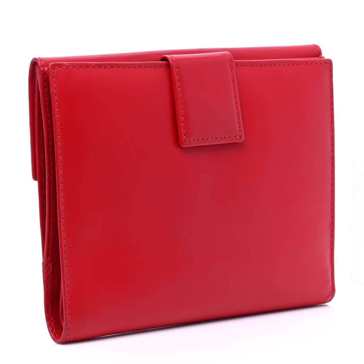 Prada Vitello Pocket Wallet Fuoco 2 of 5