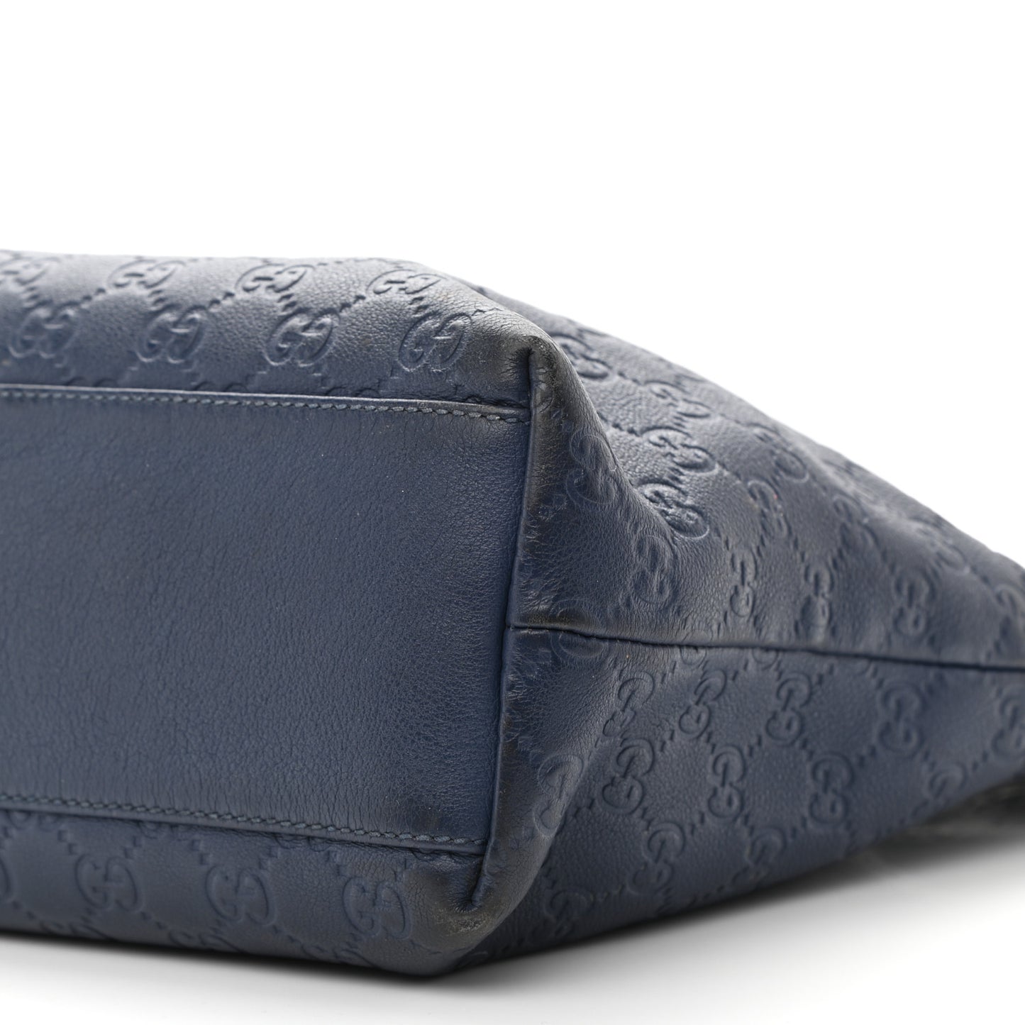 Guccissima Medium Zippered Shopping Tote Blue