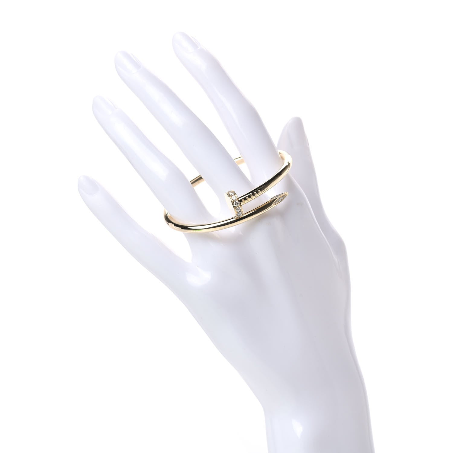 Cartier 18K Yellow Gold Diamond Juste Un Clou Bracelet 15 2 of 4