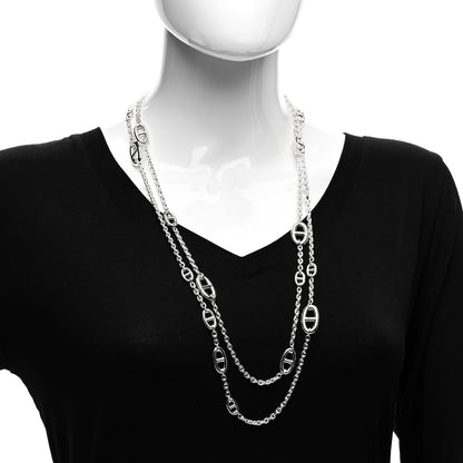 Hermes Sterling Silver Farandole Necklace 160 2 of 5