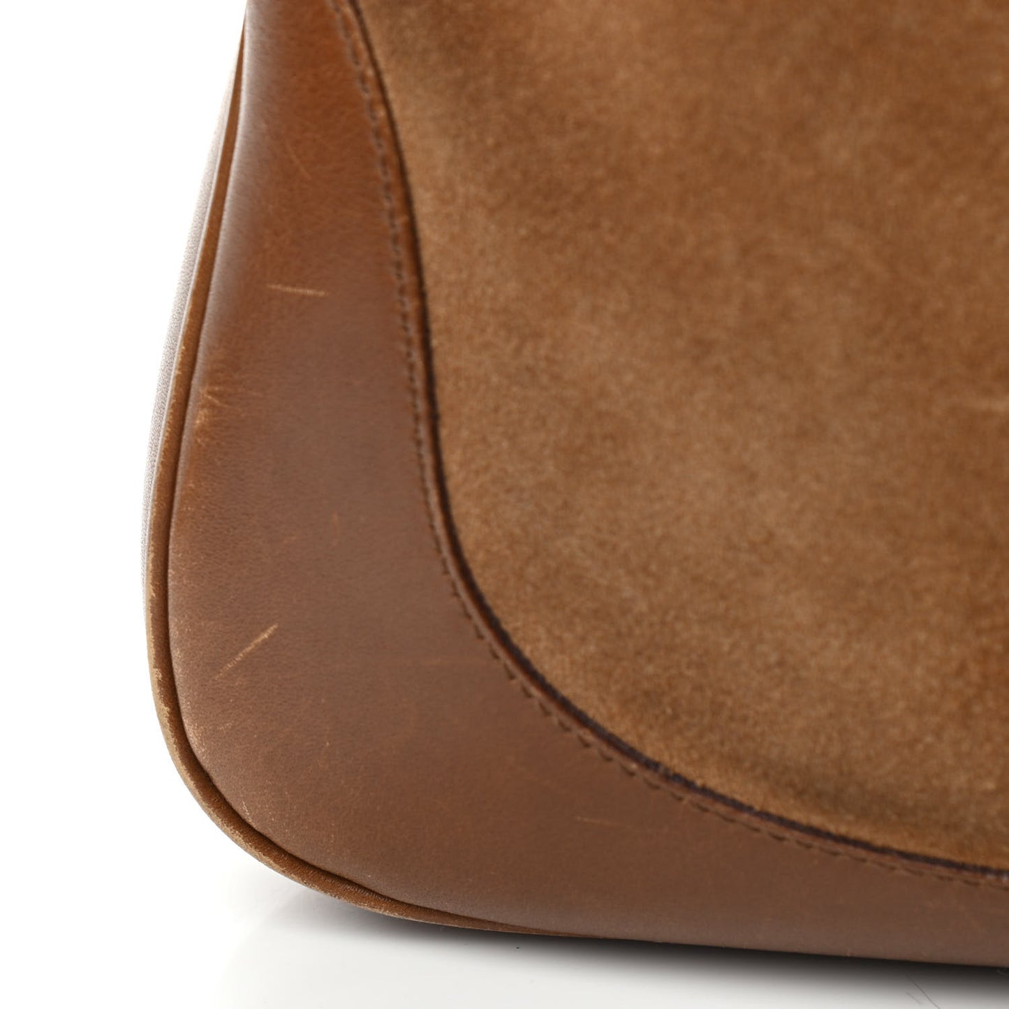 Suede Web Small Jackie O Hobo Light Brown