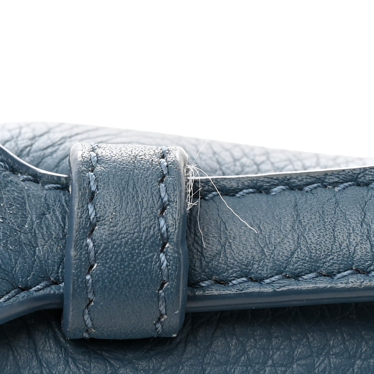 Loro Piana Grained Calfskin L19 Extra Pocket Pouch Cloud Sky 10 of 15