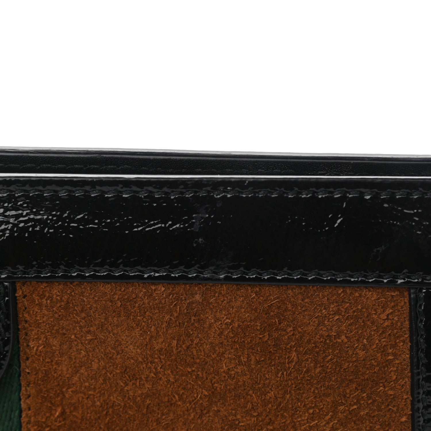 Gucci Suede Patent Web Small Ophidia Chain Shoulder Bag Nocciola Black 15 of 17