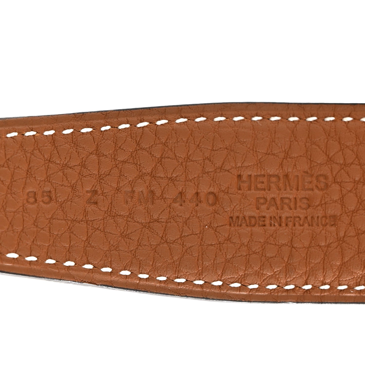 Hermes Box Togo 32mm H Belt 85 34 Black Gold 5 of 6