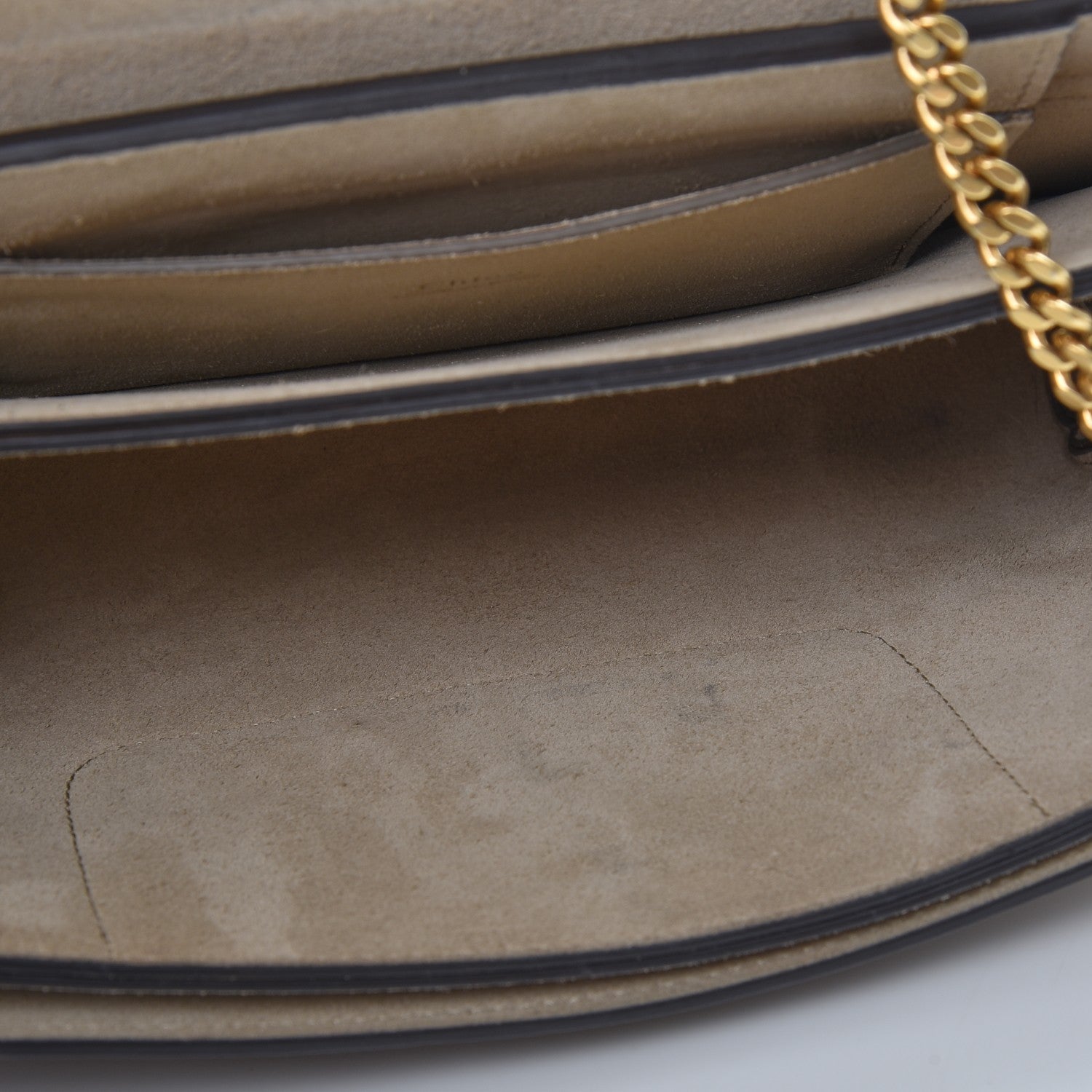 Chloe Goatskin Small Faye Shoulder Bag Woody Khaki 8 of 9