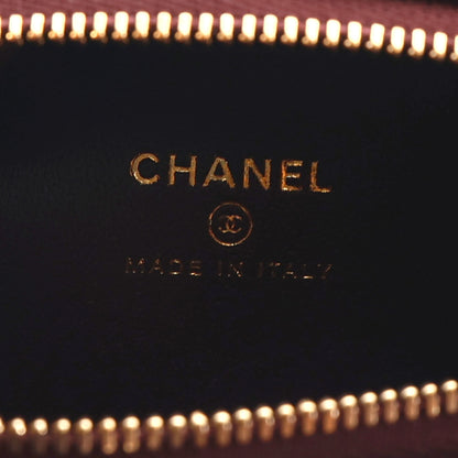 Chanel Lambskin Quilted Hobo Clutch With Chain Dark Burgundy 5 of 10