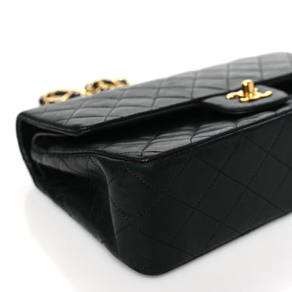 Chanel Lambskin Quilted Medium Double Flap Black 9 of 11