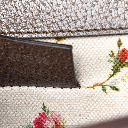 Gucci Calfskin Web Floral Embroidered Medium Dionysus Shoulder Bag New Acero 7 of 9