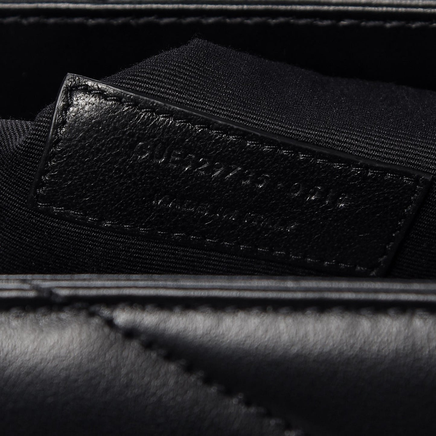 Calfskin Y Quilted Monogram Medium Loulou Satchel Black