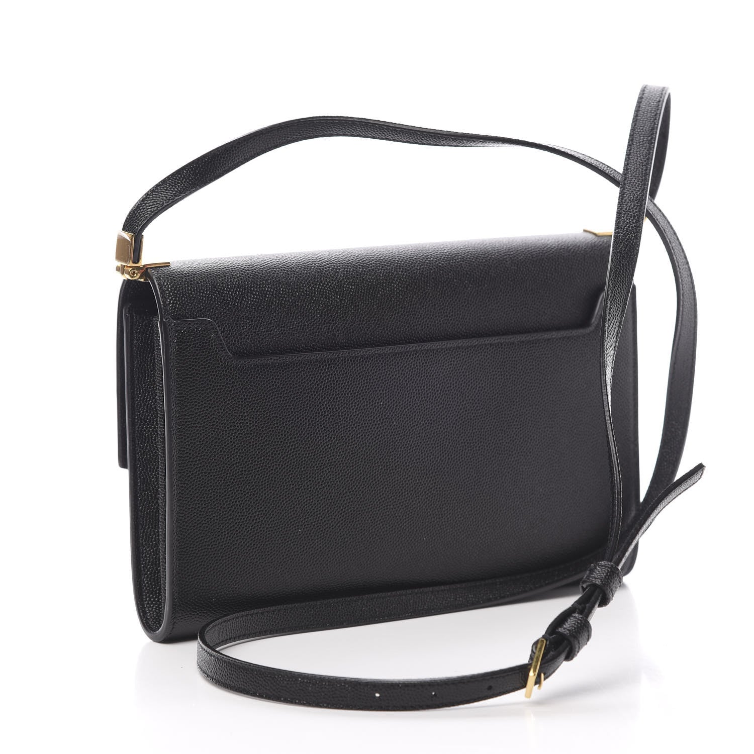 Saint Laurent Grain De Poudre Mini Uptown Crossbody Bag Black 3 of 12