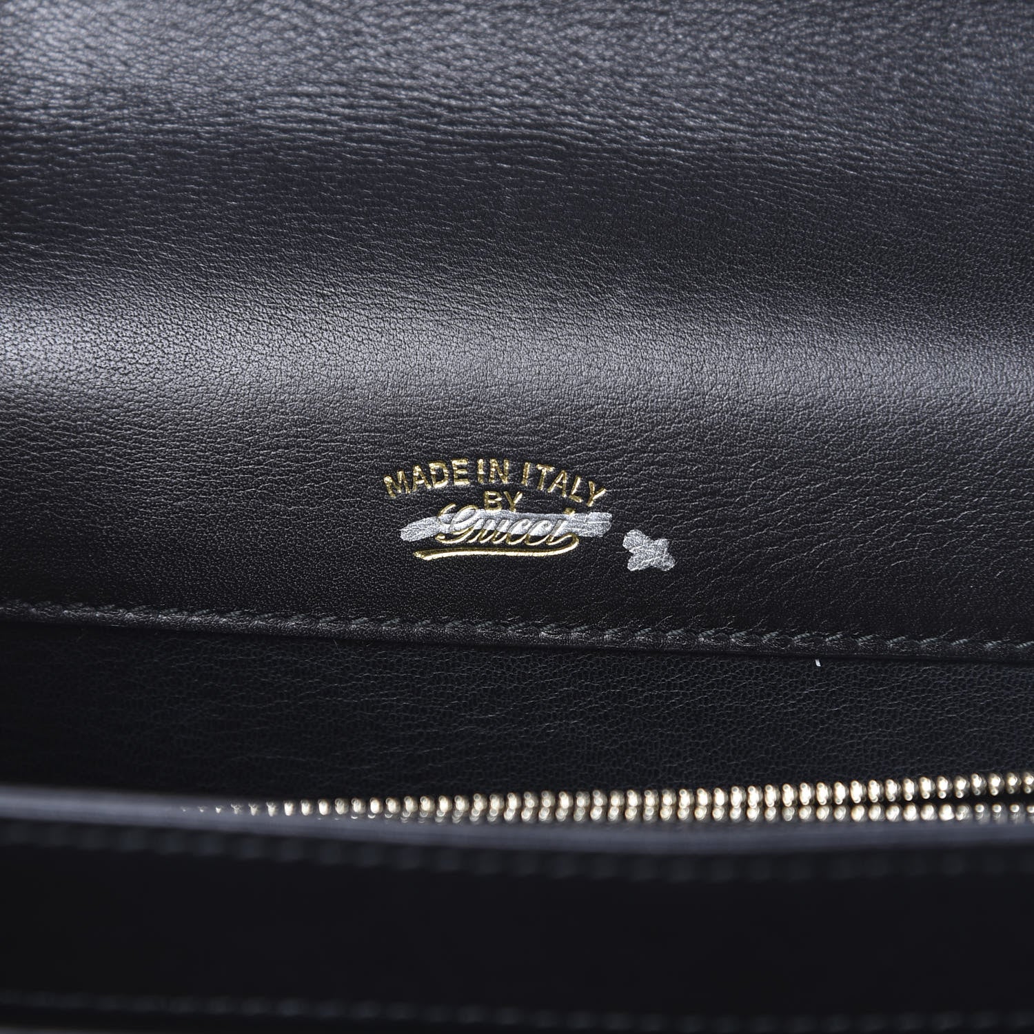 Gucci Calfskin Medium 1973 Shoulder Flap Bag Black 6 of 17
