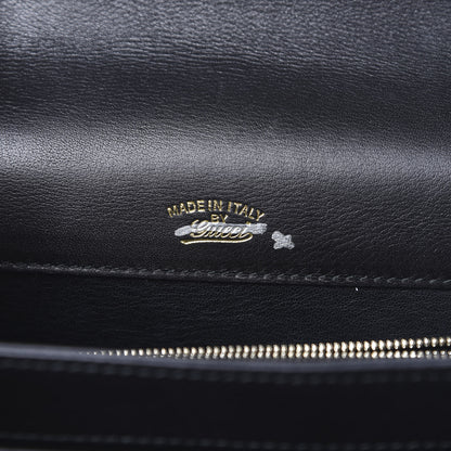 Gucci Calfskin Medium 1973 Shoulder Flap Bag Black 6 of 17