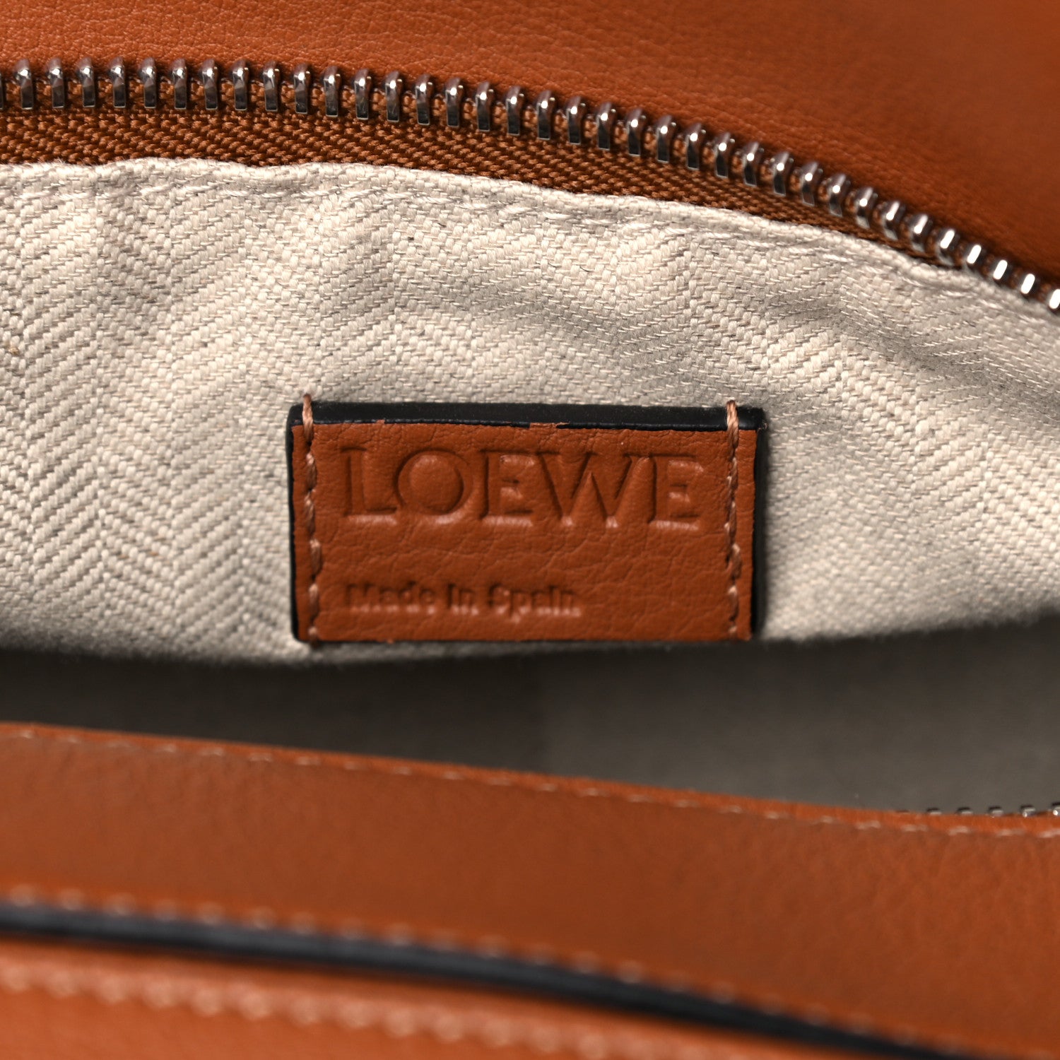 Loewe Calfskin Medium Puzzle Bag Tan 6 of 9