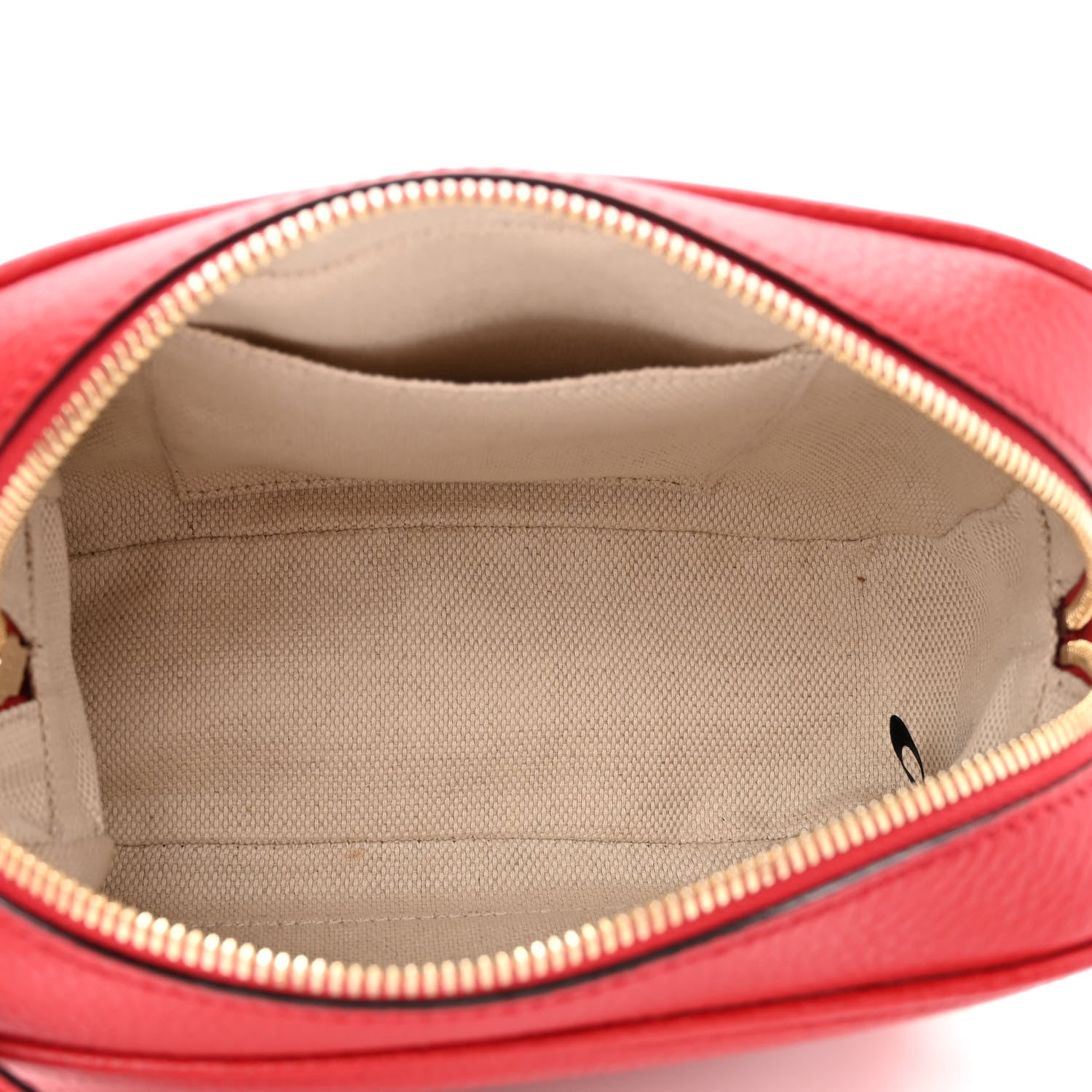 Gucci Pebbled Calfskin Small Soho Disco Bag Tabasco Red 5 of 10
