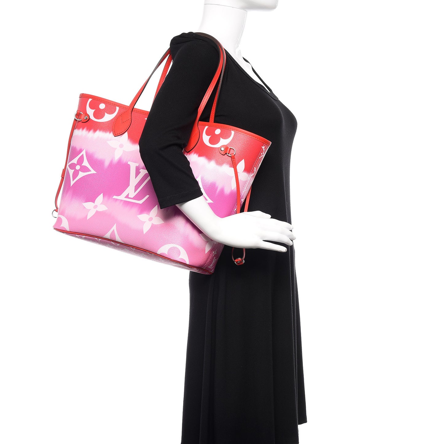 Monogram Escale Neverfull MM Rouge