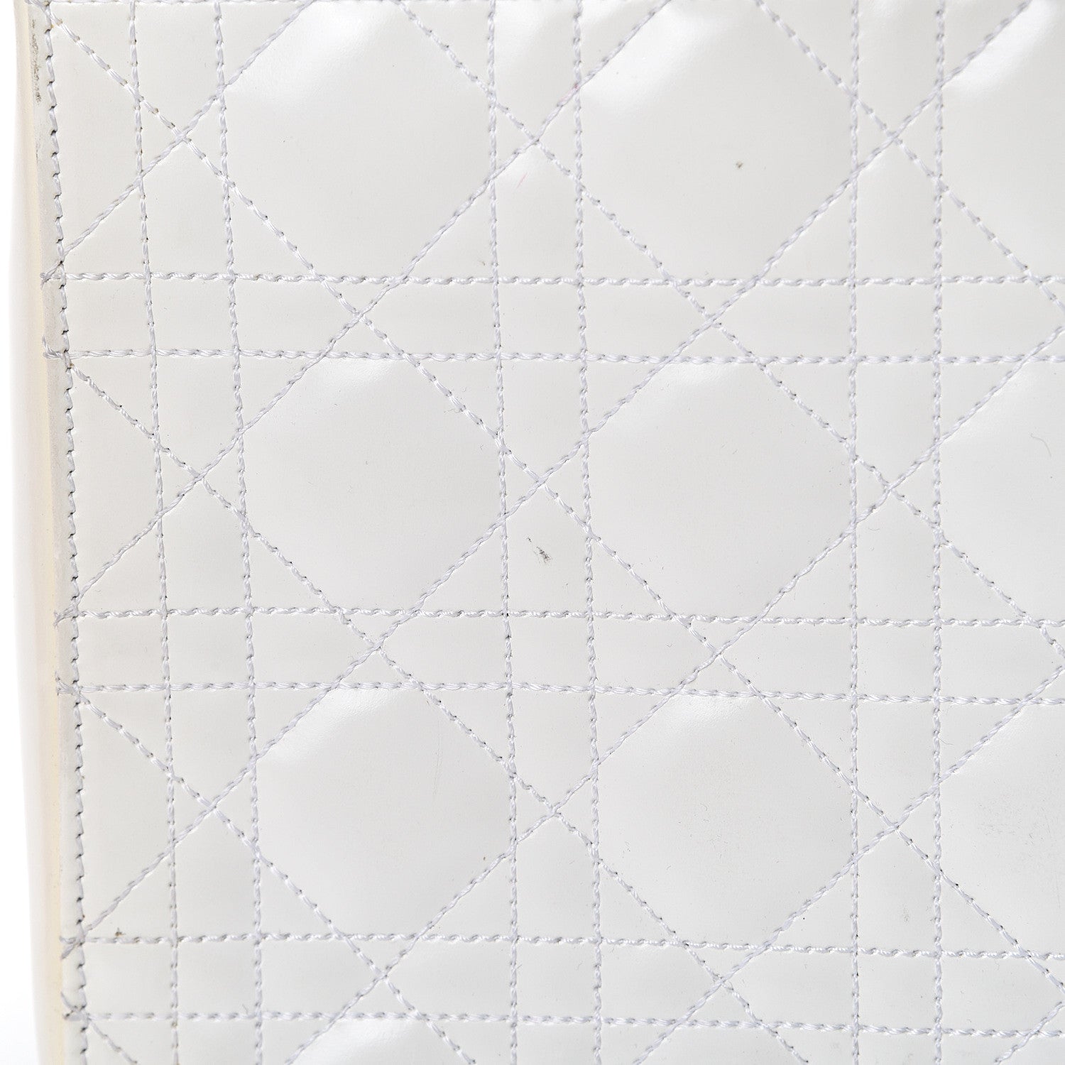 Christian Dior Patent Cannage Medium Lady Dior White 13 of 18