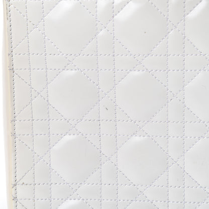 Christian Dior Patent Cannage Medium Lady Dior White 13 of 18