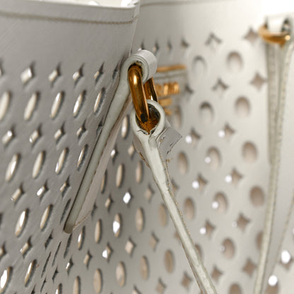 Prada Saffiano Perforated Tote Talco 21 of 21
