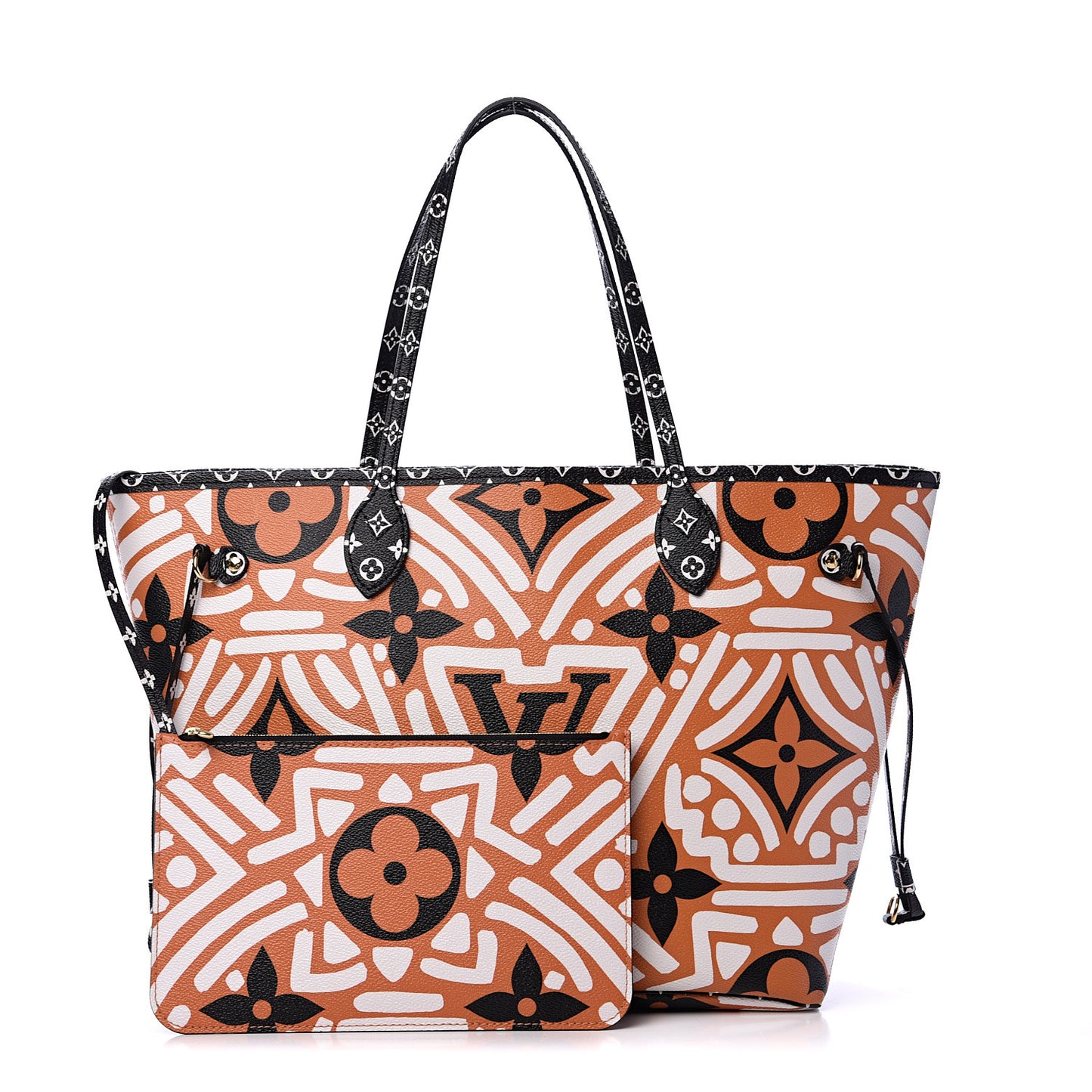 Monogram Giant Crafty Neverfull MM Creme Caramel