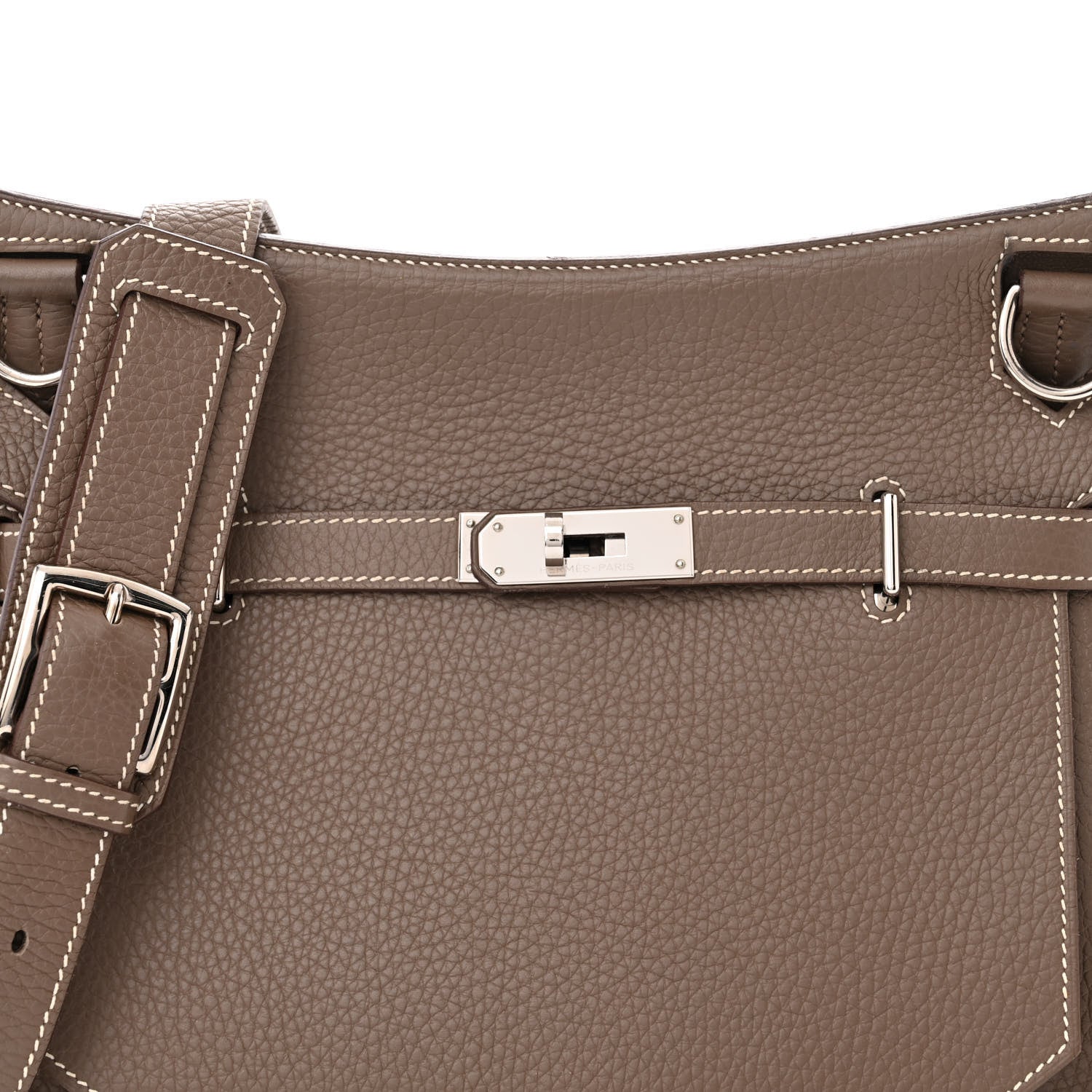 Hermes Taurillon Clemence Jypsiere 28 Etoupe 8 of 14
