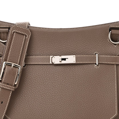 Hermes Taurillon Clemence Jypsiere 28 Etoupe 8 of 14