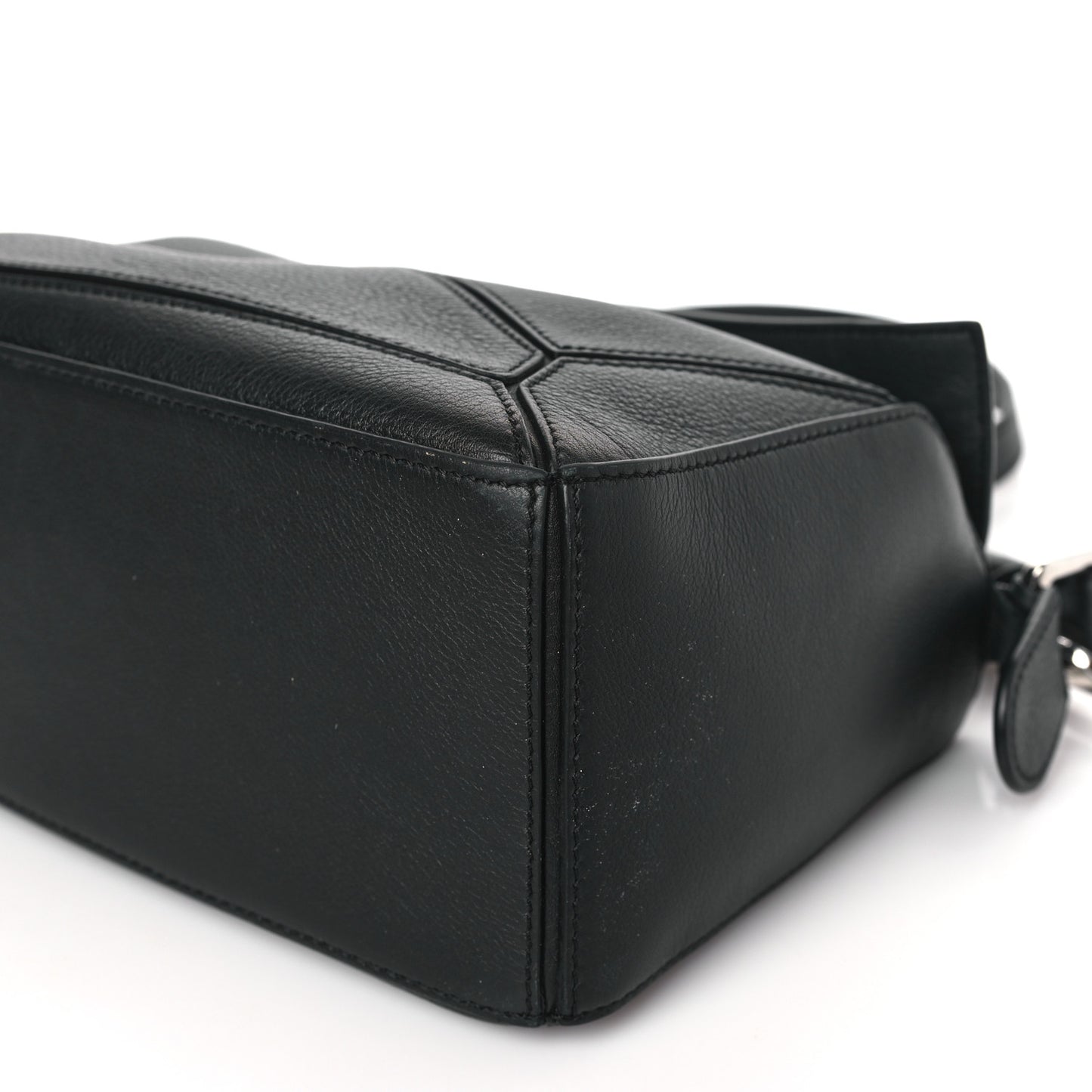 Calfskin Small Puzzle Bag Black