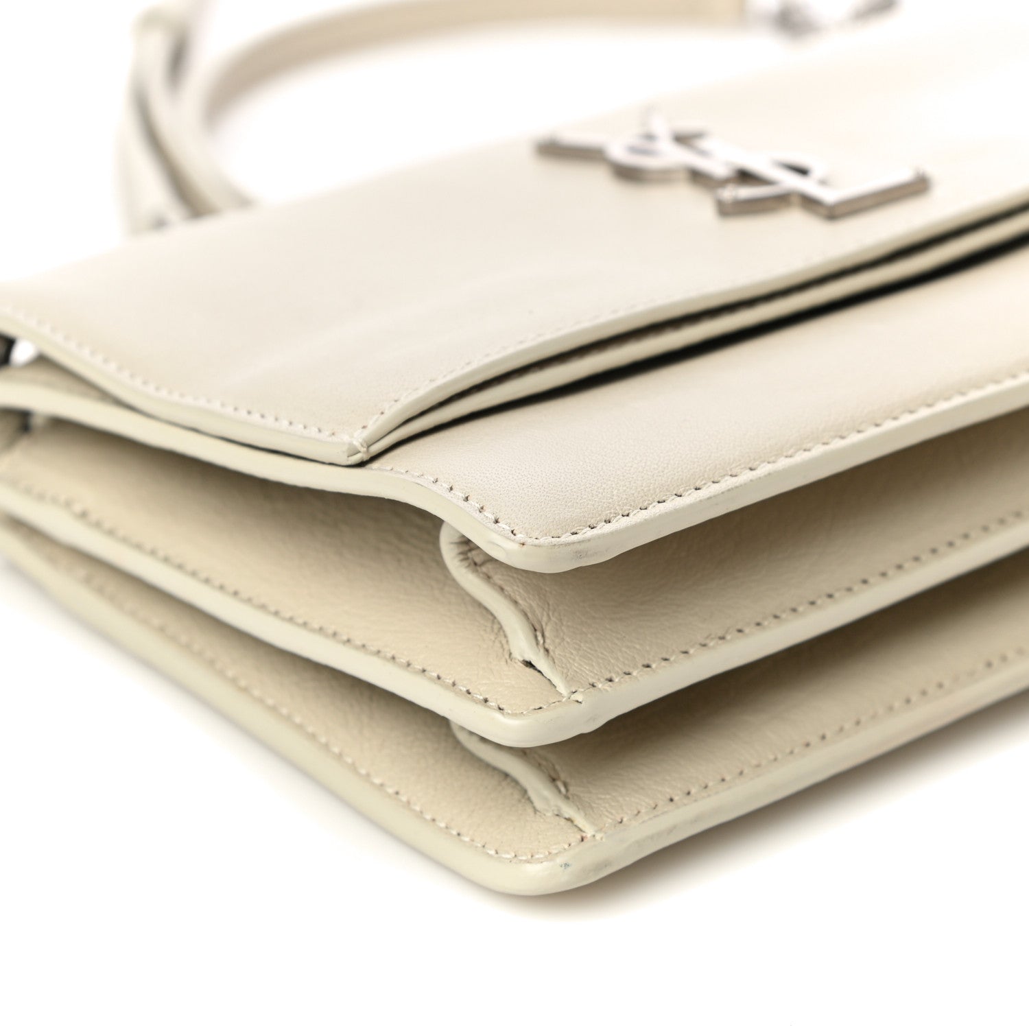 Saint Laurent Calfskin Small Monogram Sunset Crema Soft 9 of 22