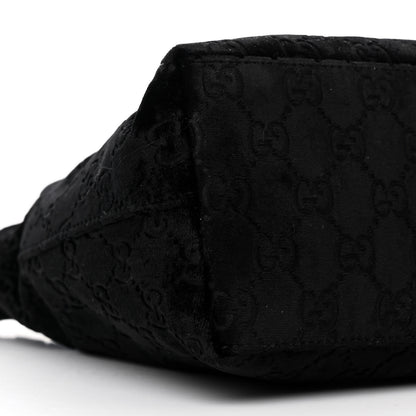 Gucci Velvet Hobo Black 9 of 10