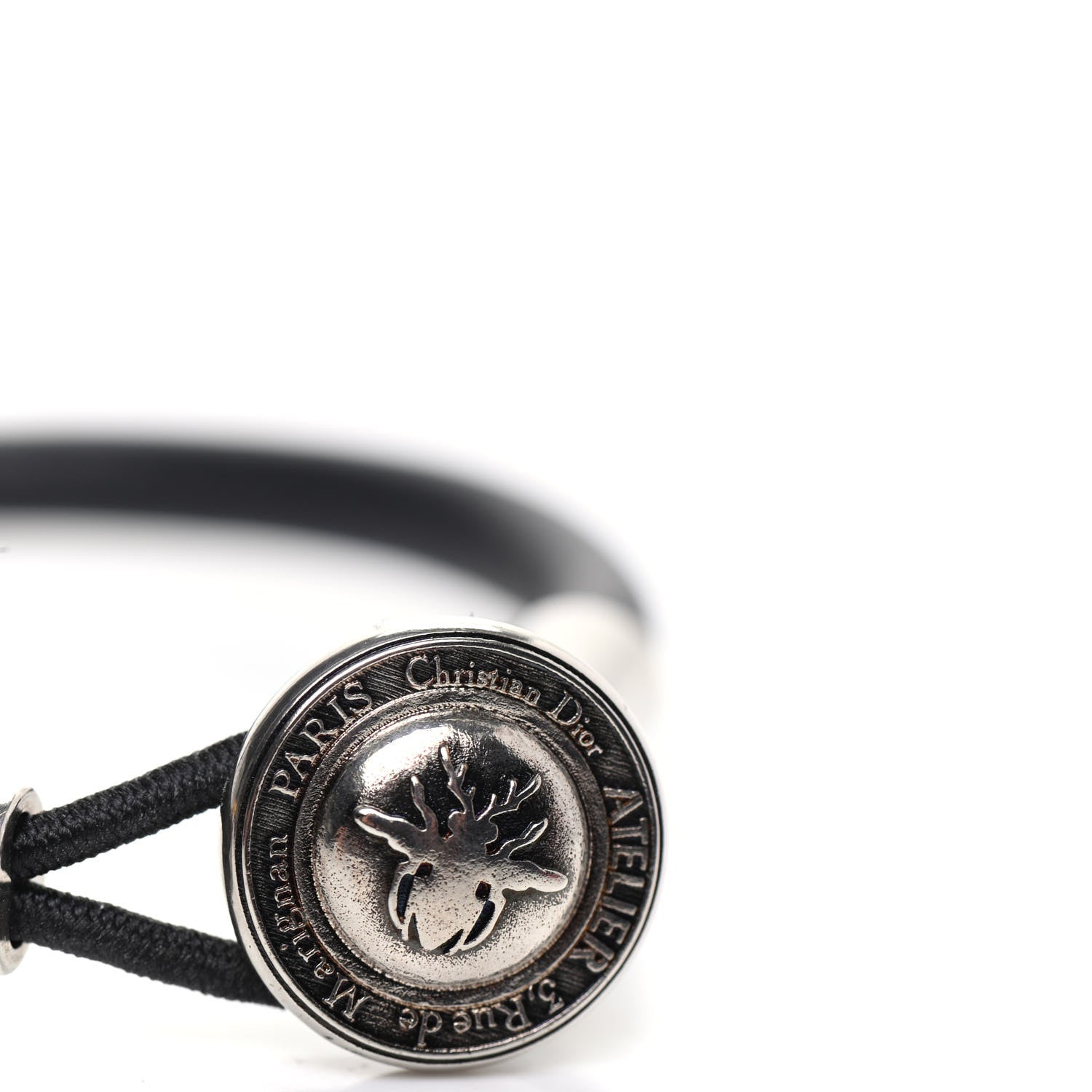 Christian Dior Calfskin Bee Bracelet Black 4 of 4