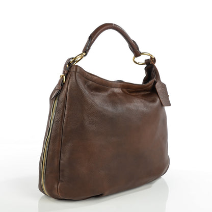 Prada Cervo Antik Hobo Cacao 4 of 10