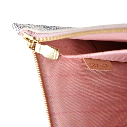 Louis Vuitton Damier Azur Neverfull MM GM Pochette Rose Ballerine 6 of 8