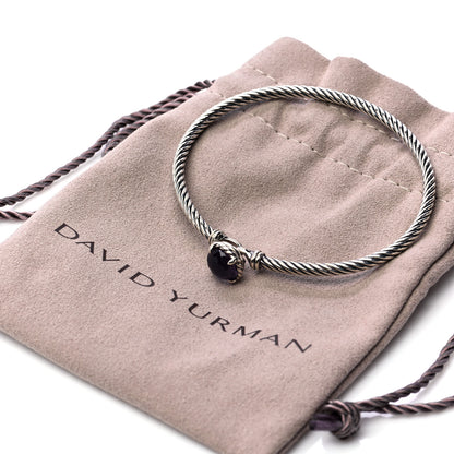 David Yurman Sterling Silver Black Orchid 3mm Chatelaine Bracelet 6 of 6