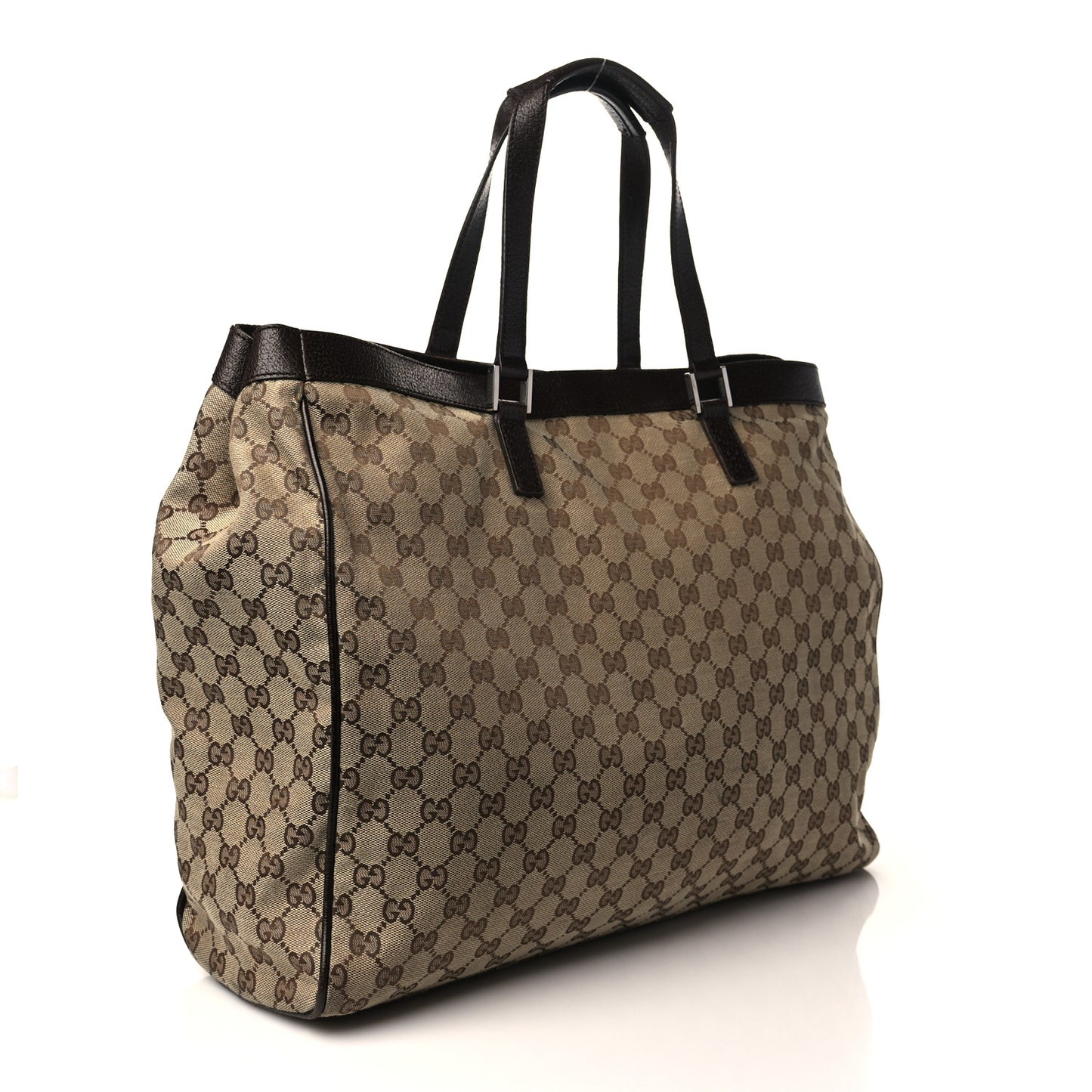 Soft GG Supreme Monogram Tote Dark Brown
