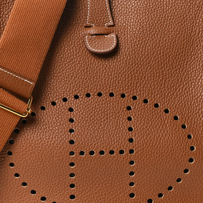 Hermes Taurillon Clemence Evelyne III GM Gold 8 of 10