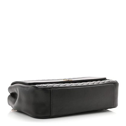 Saint Laurent Lambskin Quilted Victoire Shoulder Bag Black 4 of 9
