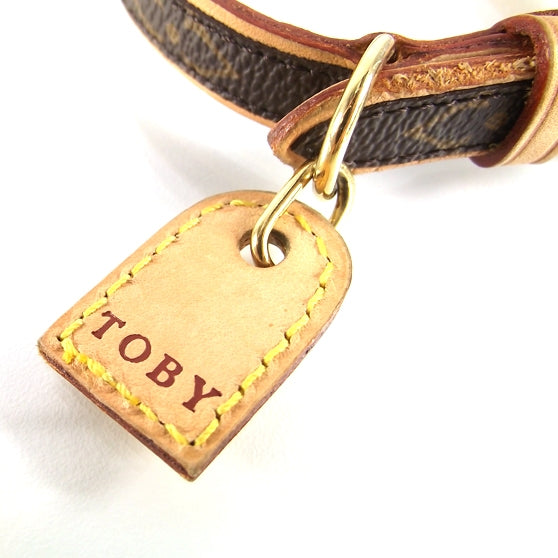 Monogram Baxter Dog Collar MM