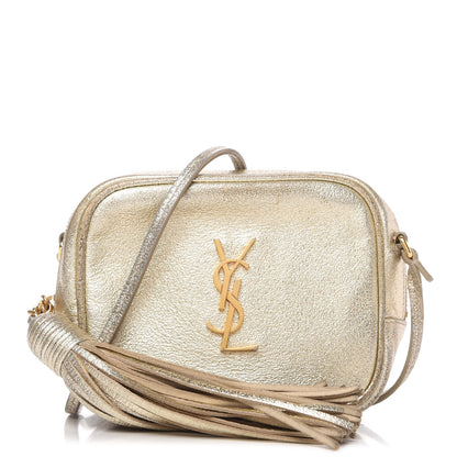 Saint Laurent Metallic Calfskin Monogram Blogger Bag Gold 1 of 10