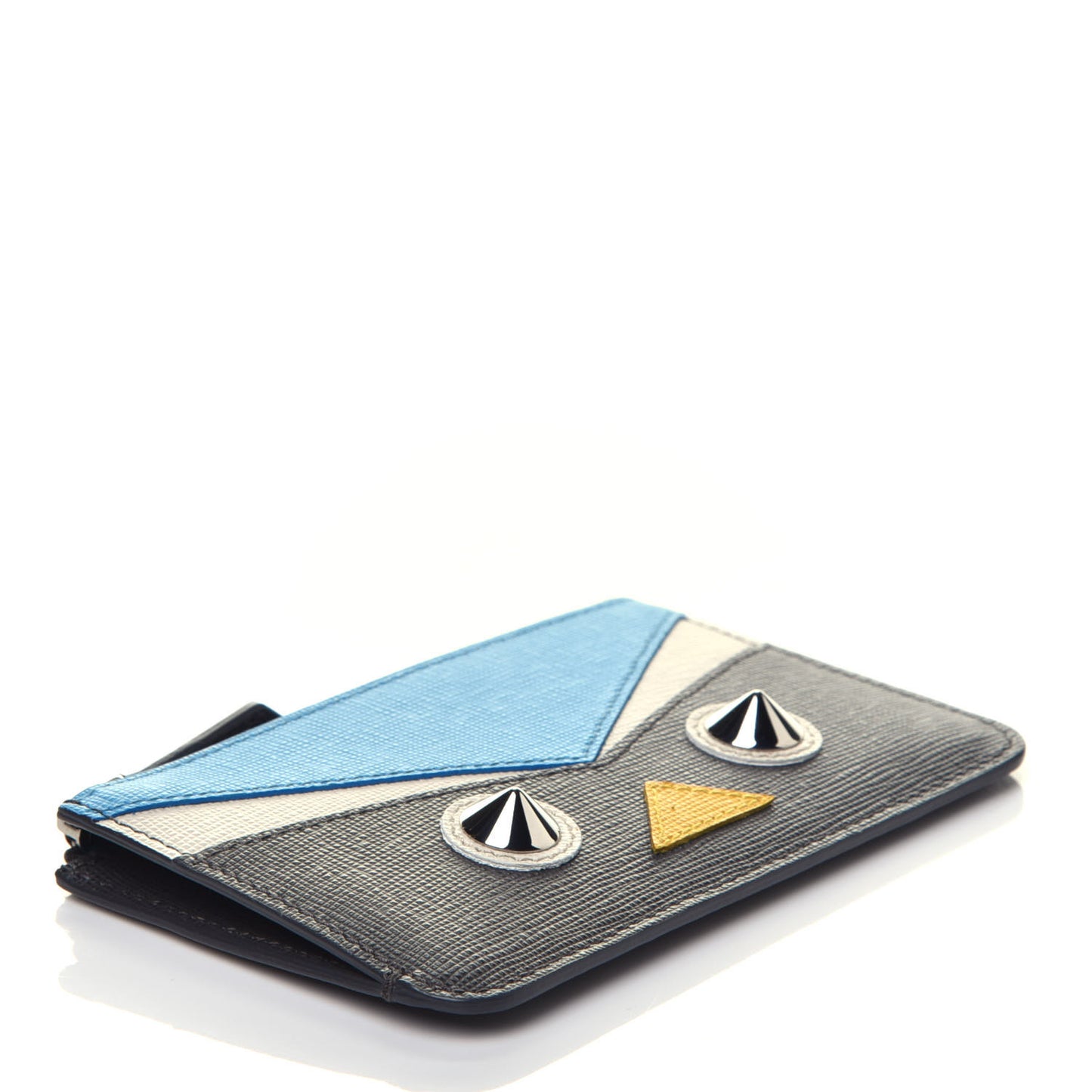 Vitello Elite QuTweet Studded Coin Pouch Key Case Asfalto Multicolor