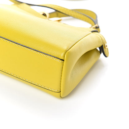 Fendi Shiny Nappa Micro Peekaboo Iconic Satchel Lime 9 of 10