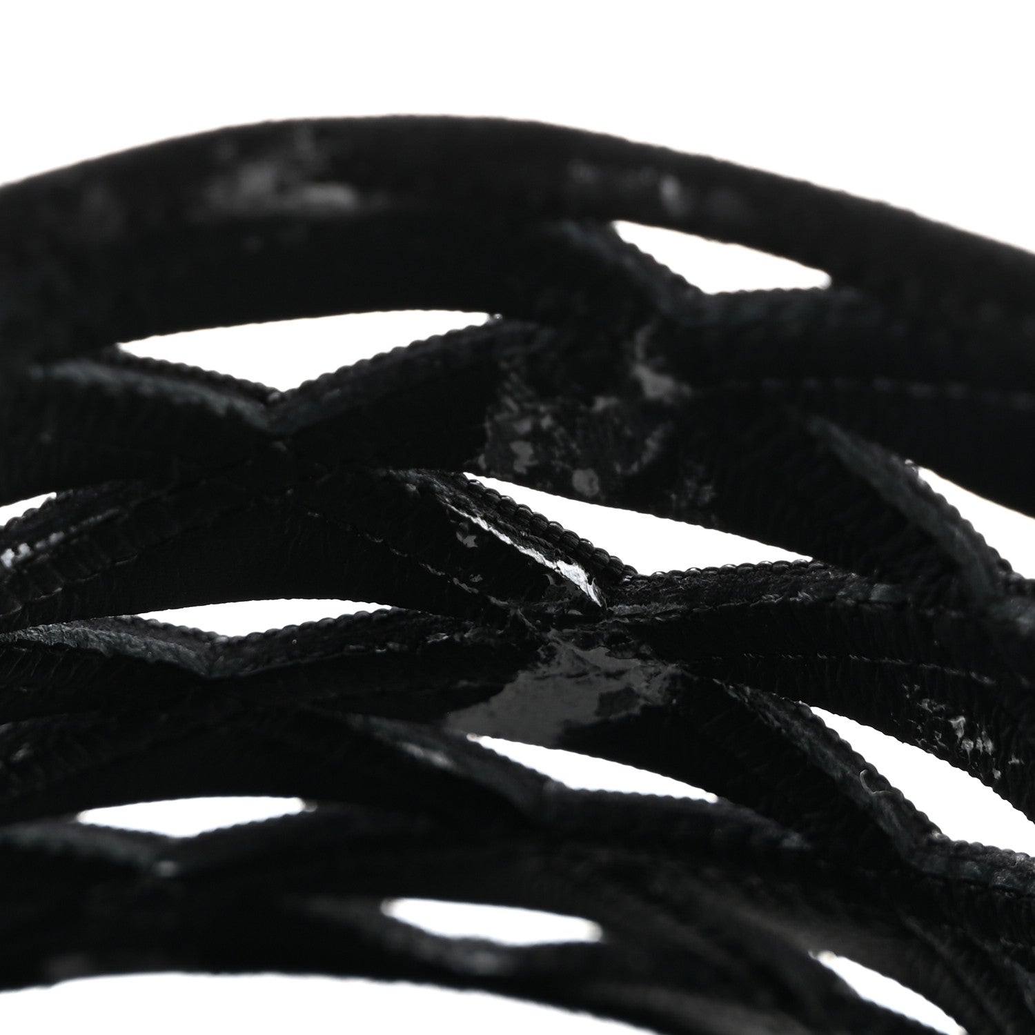 Chanel Suede Kidskin Grosgrain Sandals 39 Black 9 of 12