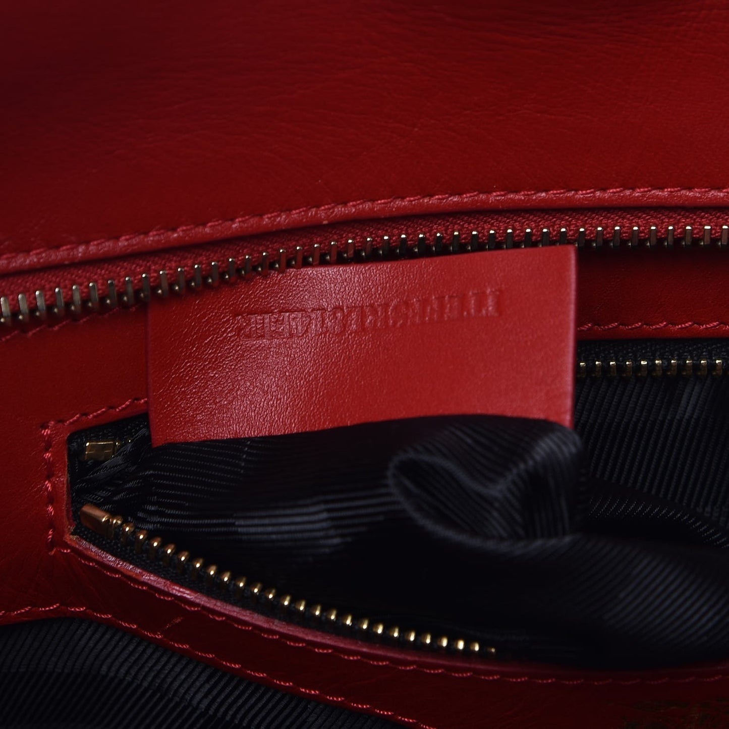 Calfskin Quilted Large Manor Tote Red