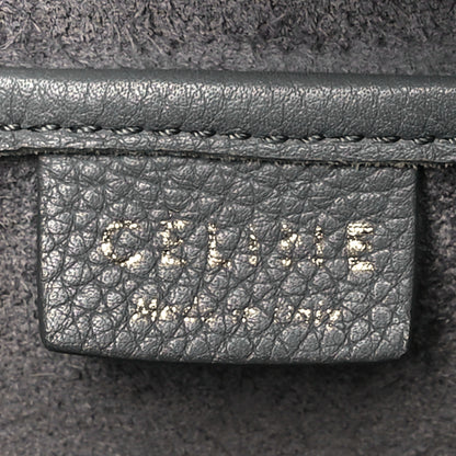 Celine Drummed Calfskin Nano Luggage Kohl 6 of 10