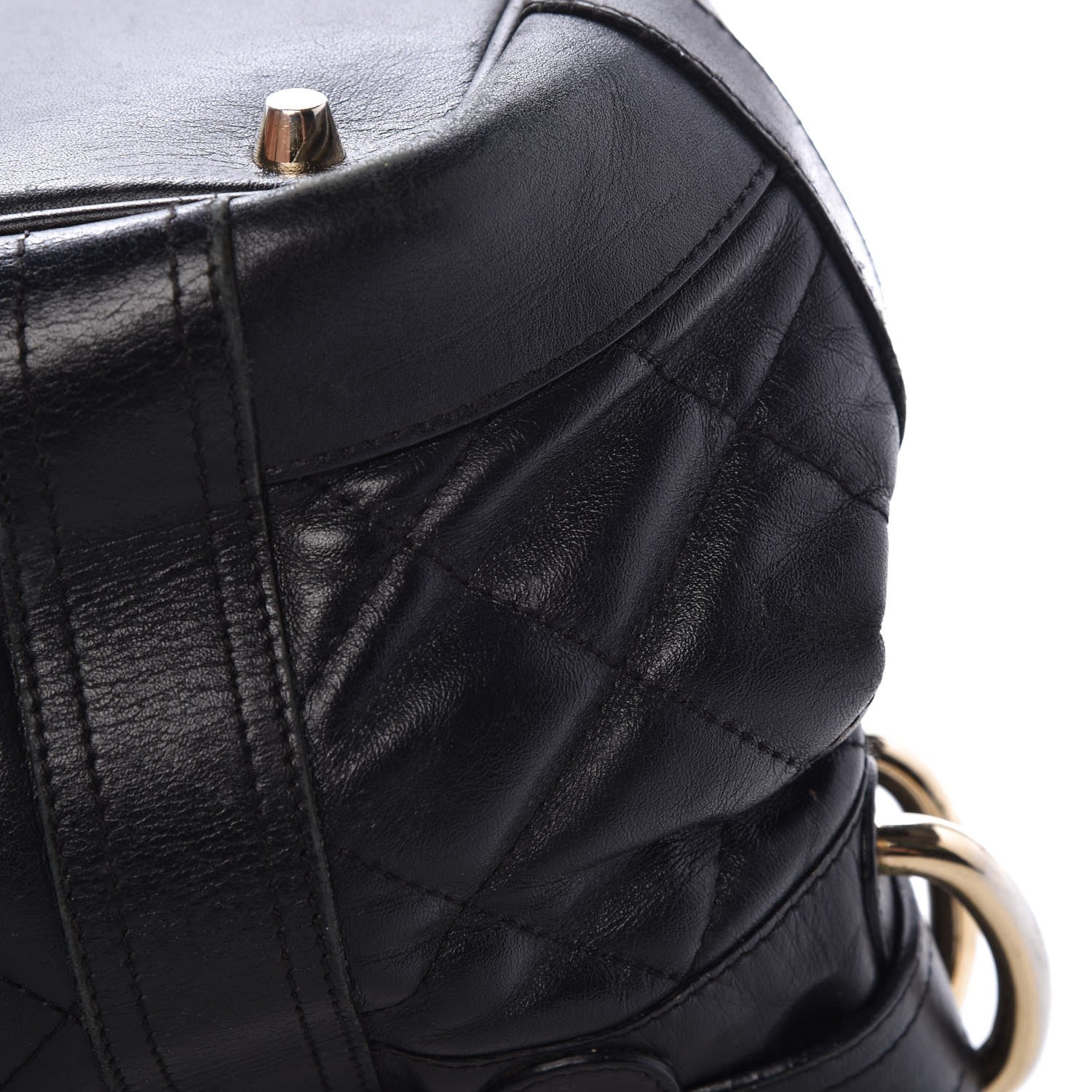 Burberry Calfskin Quilted Baby Beaton Black 14 of 20