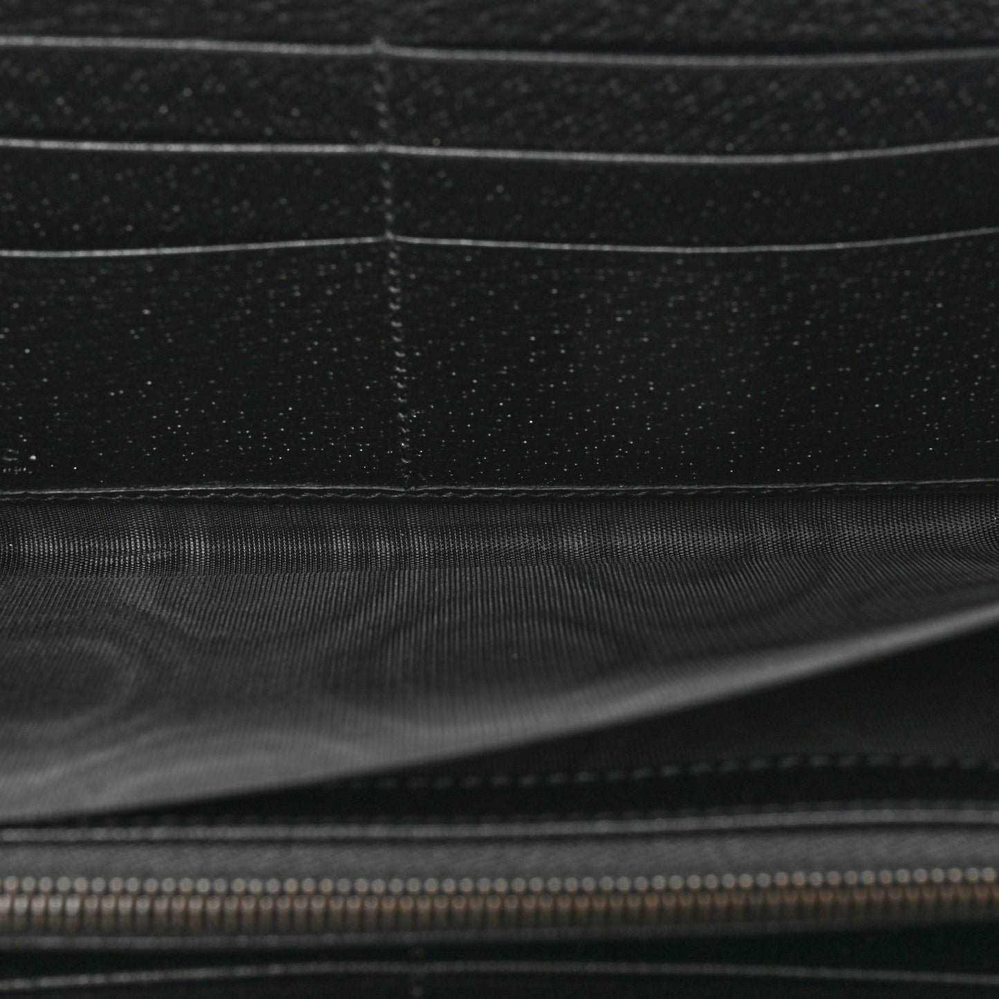 Wonka Grain Calfskin Diana Continental Wallet Black