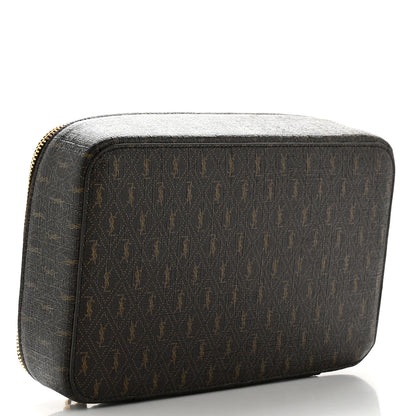 Saint Laurent Canvas Le Monogramme Jewelry Case Chestnut 2 of 8