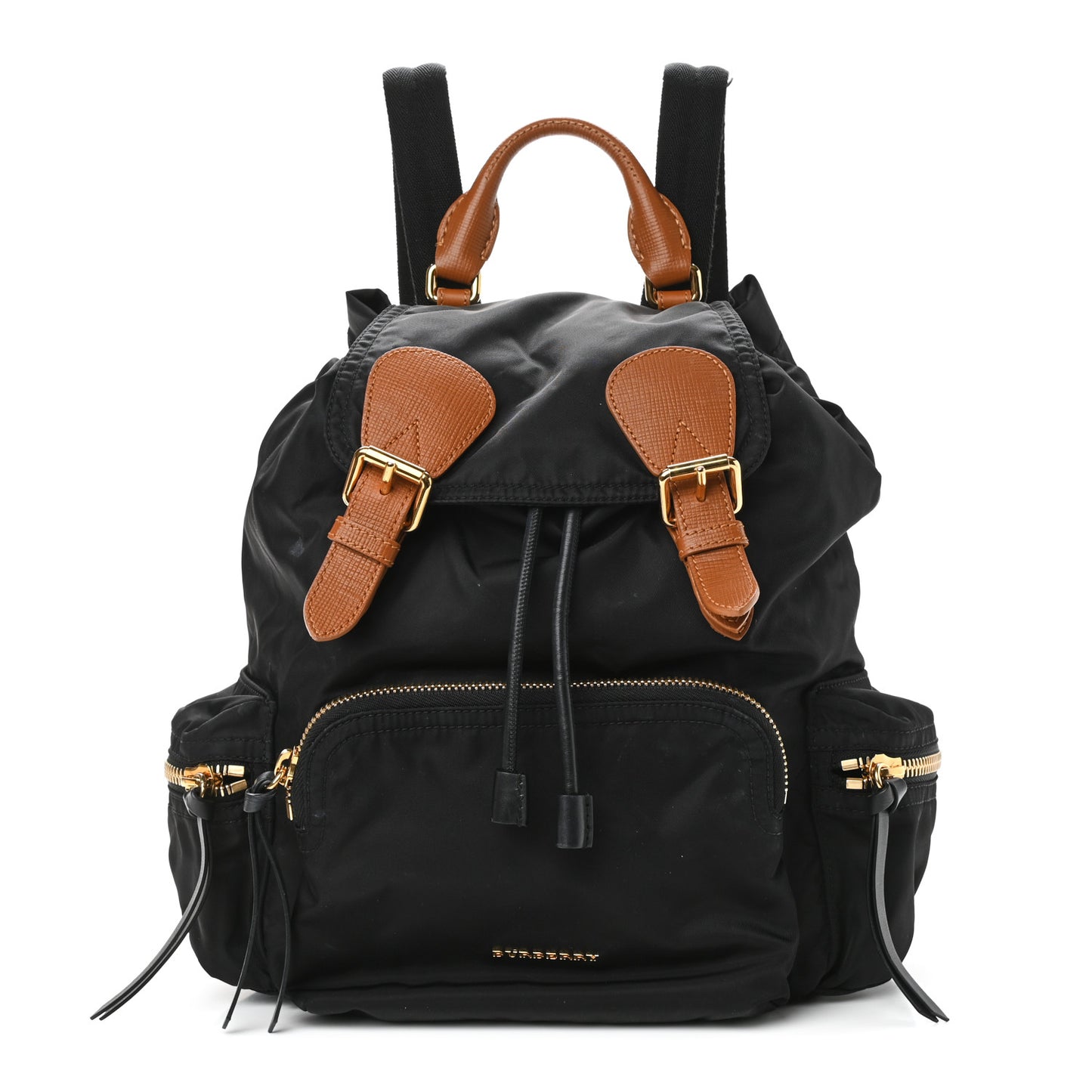 Nylon Medium Rucksack Backpack Black