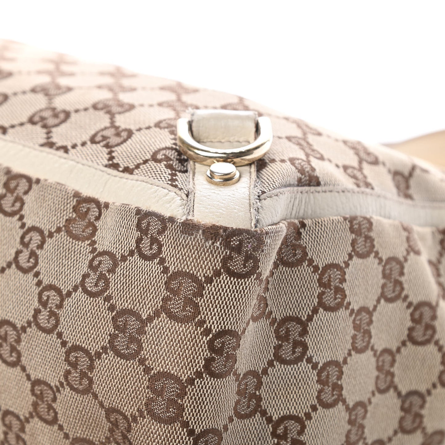 Monogram Large Abbey Tote Off White