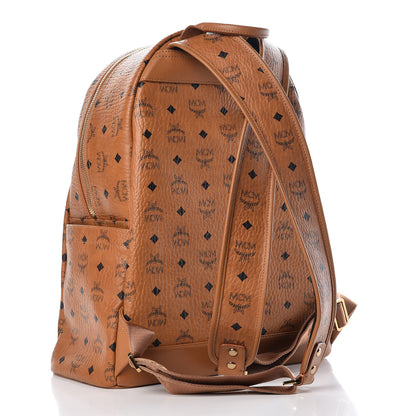 MCM Visetos Medium Stark Backpack Cognac 3 of 17