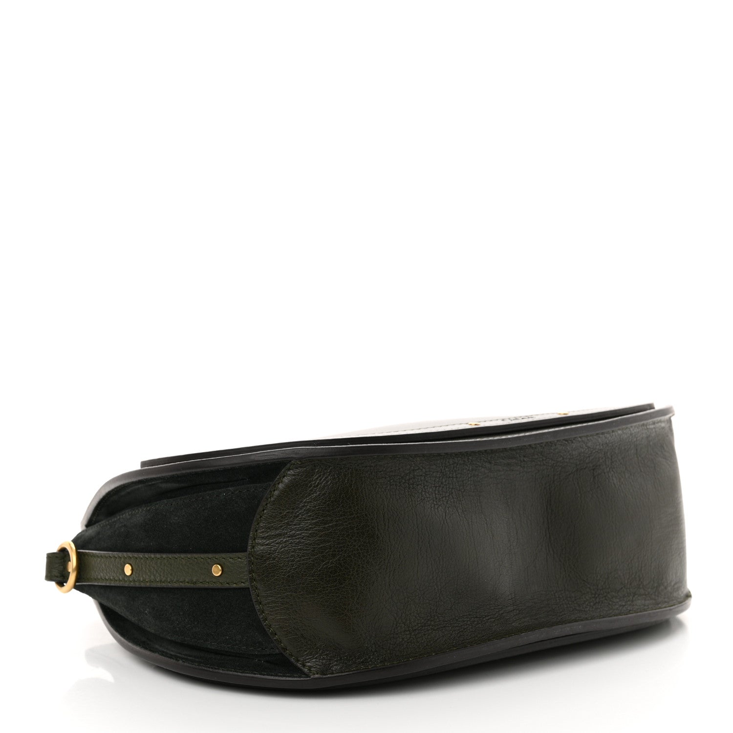 Chloe Calfskin Suede Medium Pixie Shoulder Bag Intense Green 4 of 11